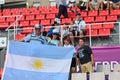 Argentina fans at the Argentina vs Canada Field Hockey match at the FIH Hockey Womens World Cup 2022