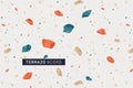 Terrazo modern print background.