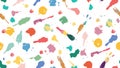 Terrazzo Confetti Pattern Vector Texture, vector design Generative AI Royalty Free Stock Photo