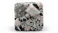 Terrazzo Cube Sample on White Background Royalty Free Stock Photo