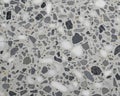 Terrazzo flooring featuring a composite material with a cementitious binder embedded with varied marble Royalty Free Stock Photo