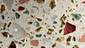 Terrazzo Flooring Surface with Colored Stones Royalty Free Stock Photo