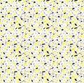 Terrazzo flooring vector seamless pattern in yellow and grey colors. Surface texture of decorative granite mosaic. Stone Royalty Free Stock Photo