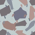 Terrazzo imitation seamless pattern. Realistic marble texture with stone fragments Royalty Free Stock Photo