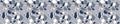 Terrazzo marble mosaic blue seamless pattern