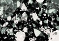 Terrazzo modern abstract template. Black, green Royalty Free Stock Photo