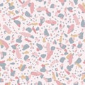 Terrazzo pattern. Vector illustration Background for print home decor, interior, fabric, textile, paper Royalty Free Stock Photo