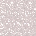 Terrazzo repeating seamless pattern. Texture composed of natural stone, glass, quartz, concrete, marble, quartz. Classic