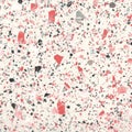 Terrazzo ruby matte porcelain texture