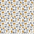 Terrazzo seamless pattern. . Four colors. Stylish stone textures, fabric designs, covers and other surfaces