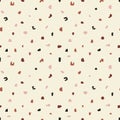 Terrazzo seamless pattern. Pastel colors on white light background of sweet corn Royalty Free Stock Photo