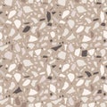 Terrazzo seamless pattern. Tile with pebbles and stone. Abstract texture background for wrapping paper, wallpaper, terrazzo floori