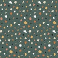 Terrazzo seamless pattern. Royalty Free Stock Photo