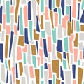 Terrazzo vector seamless pattern. Abstract background with strips. Royalty Free Stock Photo