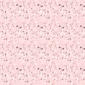 Terrazzo seamless pattern vector texture in pink colors. Realistic italian marble texture or granite flooring in