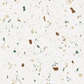 Terrazzo seamless patterns. Classic Italian marble