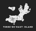 Terre-de-Haut Island - communication network map.