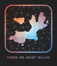 Terre-de-Haut Island map design.