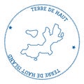 Terre-de-Haut Island map sticker.