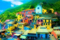 5 Terre Vernazza, Liguria Italy Royalty Free Stock Photo