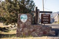 Welcome sign for Smith Rock State Park, part of Oregons state park system