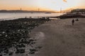 Terreiro of PaÃÆÃÂ§o, Lisbon, Portugal 8 November 2019 beach at sun