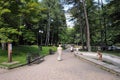 Terrenkur - a route for therapeutic walking, Kislovodsk National Park, Russia. Royalty Free Stock Photo