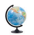 Terrestrial globe isolated Royalty Free Stock Photo