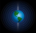 Terrestrial Magnetic Field Royalty Free Stock Photo