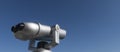 Terrestrial telescope blue sky Royalty Free Stock Photo