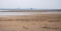 Terrible Disaster Ecocide landscape of dried up Kakhovka Reservoir in Zaporizhzhia region as a result of Kakhovka Dam damaging on