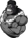 Terrible gorilla athlete