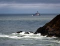 Terrible Tilly lighthouse viewed from Ecola State Park in Oregon Royalty Free Stock Photo