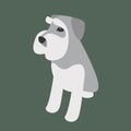 Terrier dogvector illustration style Flat Royalty Free Stock Photo