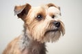 terrier mix with sporadic ear and nose twitches Royalty Free Stock Photo