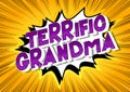 Terrific Grandma - Comic book style words.