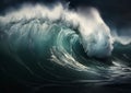 The Terrifying Beauty of a Nighttime Ocean Raid: A Closeup of a