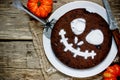 Terrifying chocolate cake for Halloween party