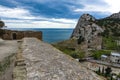 Territories of the Genoese Fortress, Sudak, Crimea 2021 Royalty Free Stock Photo