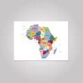 Territory of Africa. Vector Illustration