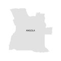 Territory of Angola. White background. Vector illustration.