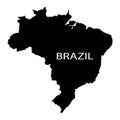 Territory of Brazil on a white background