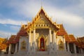 On the territory of the Buddhist temple of Wat Benchamabophit Marble Temple. Bangkok