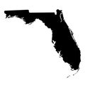 Territory of Florida. White background. Vector illustration