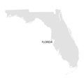 Territory of Florida. White background. Vector illustration