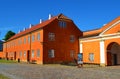 Territory of Kronborg - Hamlet`s castle in Denmark, Elsinore Royalty Free Stock Photo