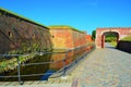 Territory of Kronborg - Hamlet`s castle in Denmark, Elsinore Royalty Free Stock Photo