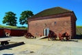 Territory of Kronborg - Hamlet`s castle in Denmark, Elsinore Royalty Free Stock Photo