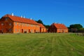 Territory of Kronborg - Hamlet`s castle in Denmark, Elsinore Royalty Free Stock Photo