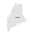 Territory of Maine. White background. Vector illustration Royalty Free Stock Photo